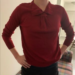 Red COS viscose sweater